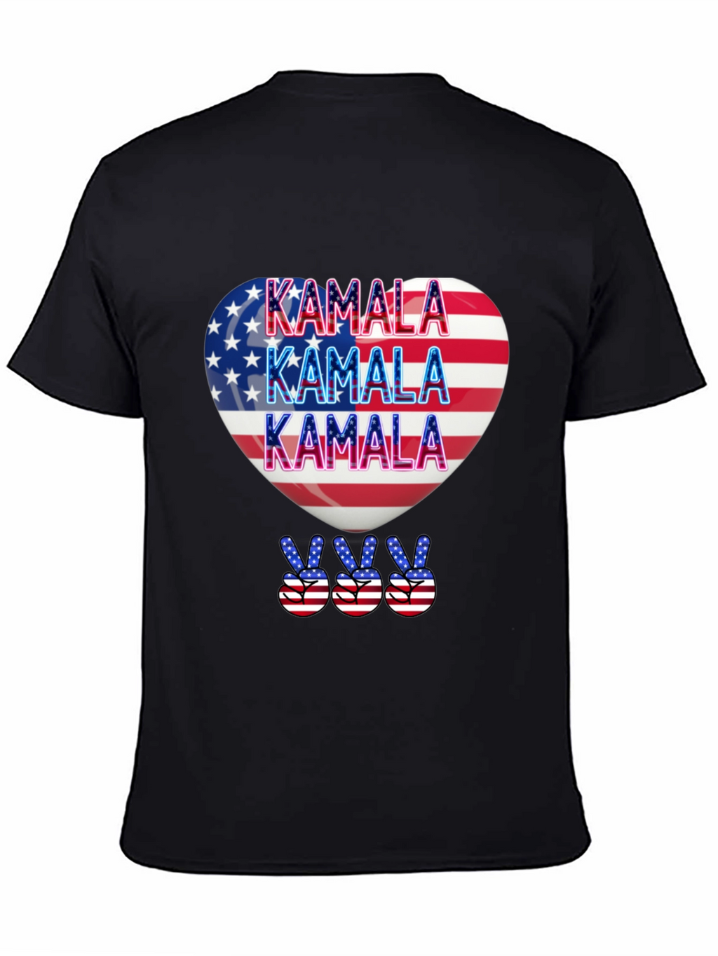 Kamala Patriotic Heart T-Shirt