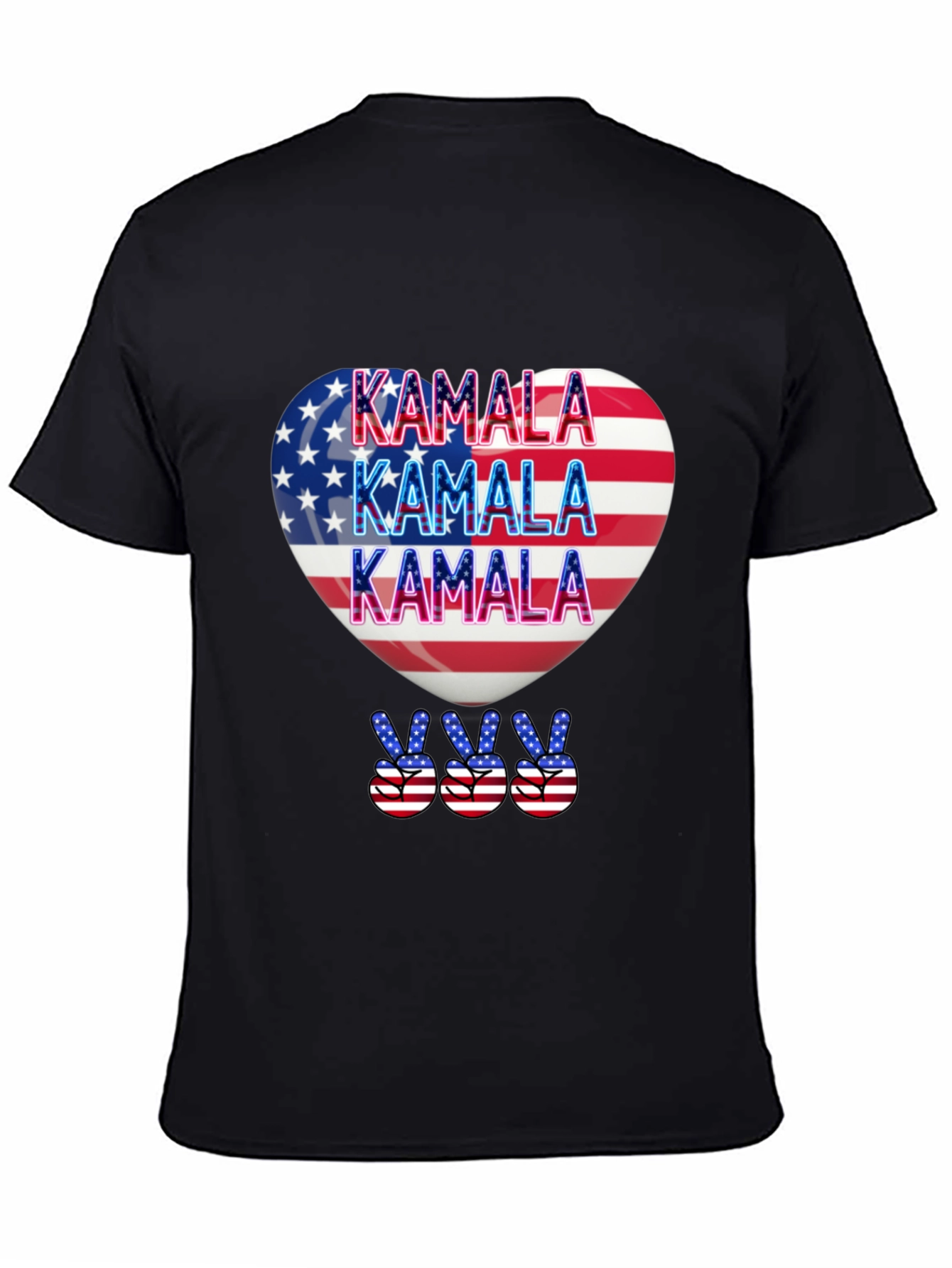 Kamala Patriotic Heart T-Shirt