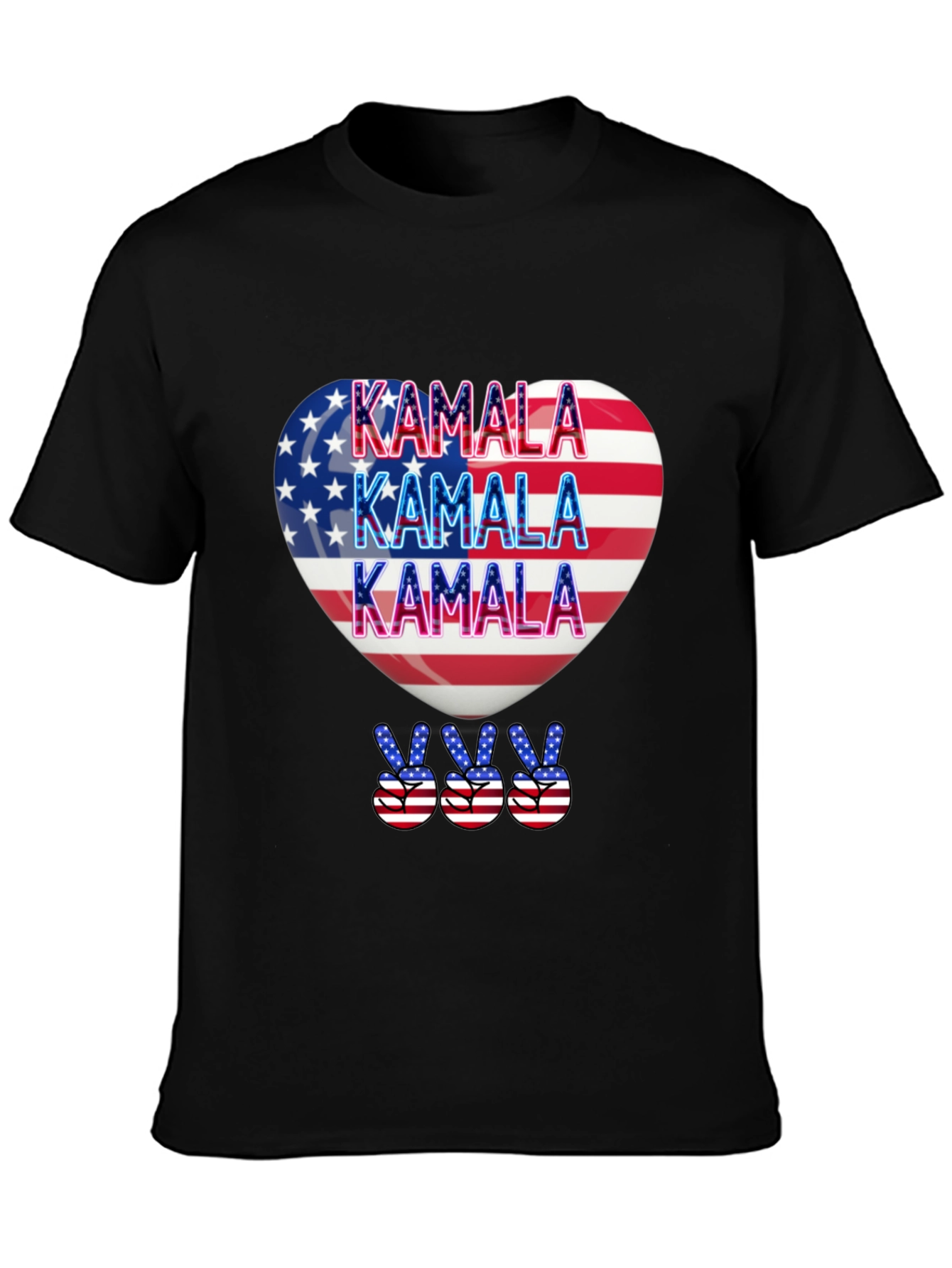 Kamala Patriotic Heart T-Shirt