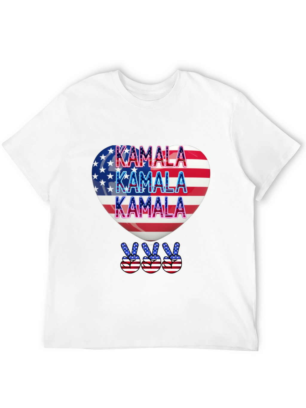 Kamala Patriotic Heart T-Shirt