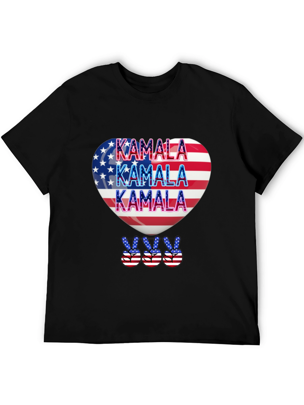 Kamala Patriotic Heart T-Shirt