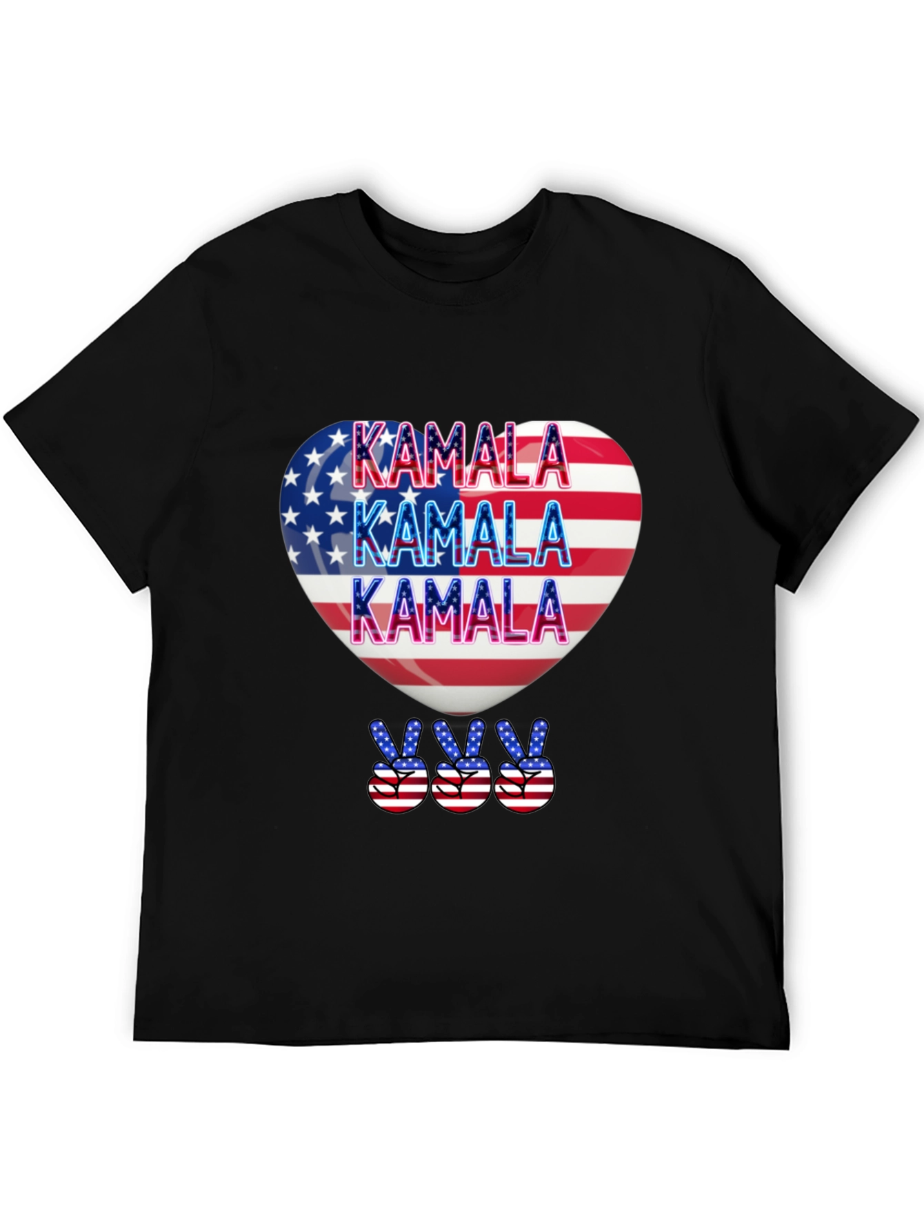 Kamala Patriotic Heart T-Shirt