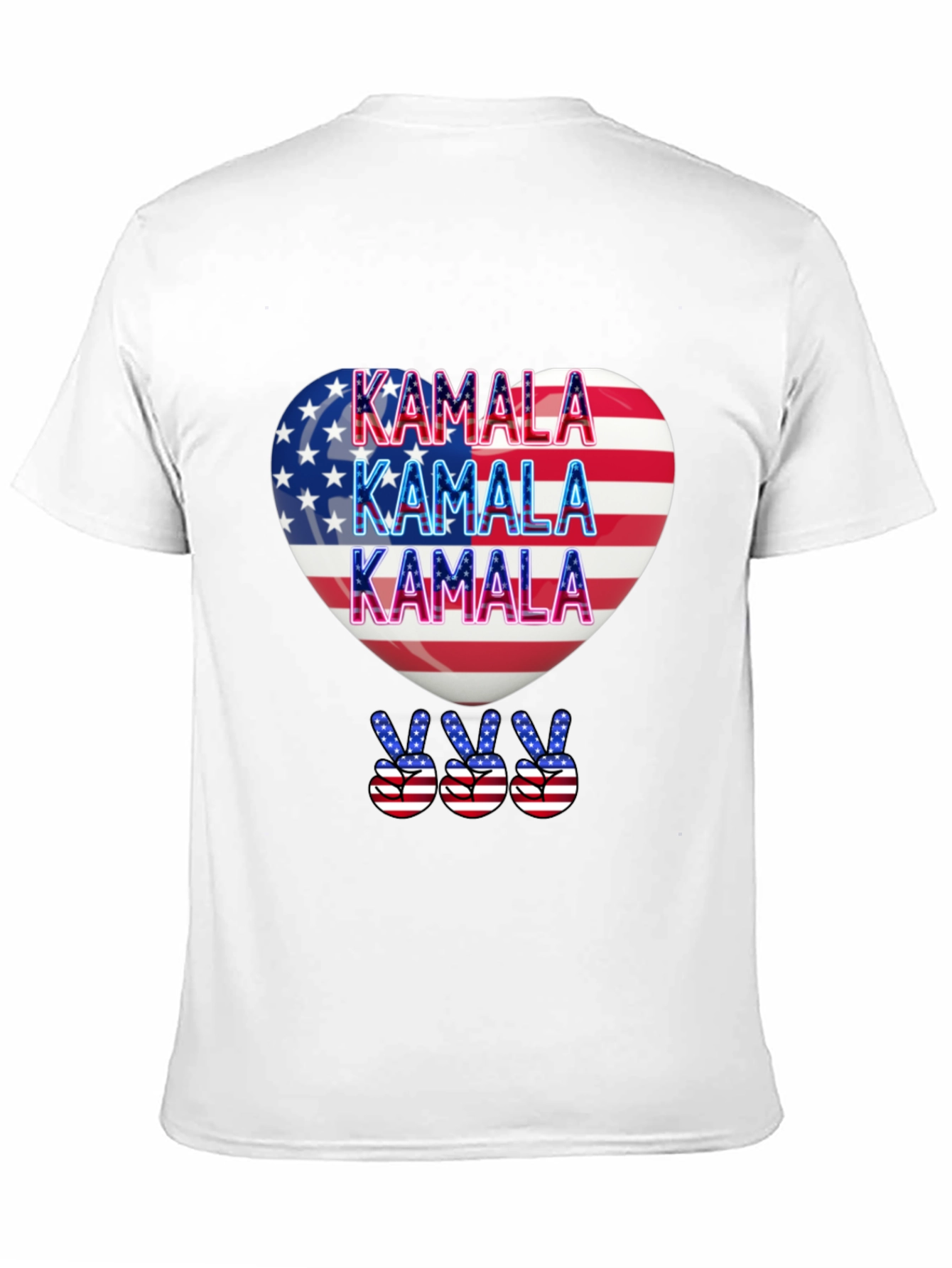 Kamala Patriotic Heart T-Shirt