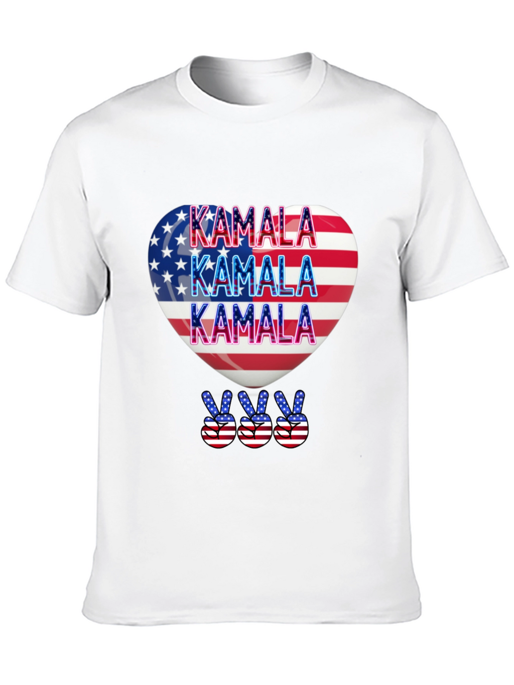 Kamala Patriotic Heart T-Shirt