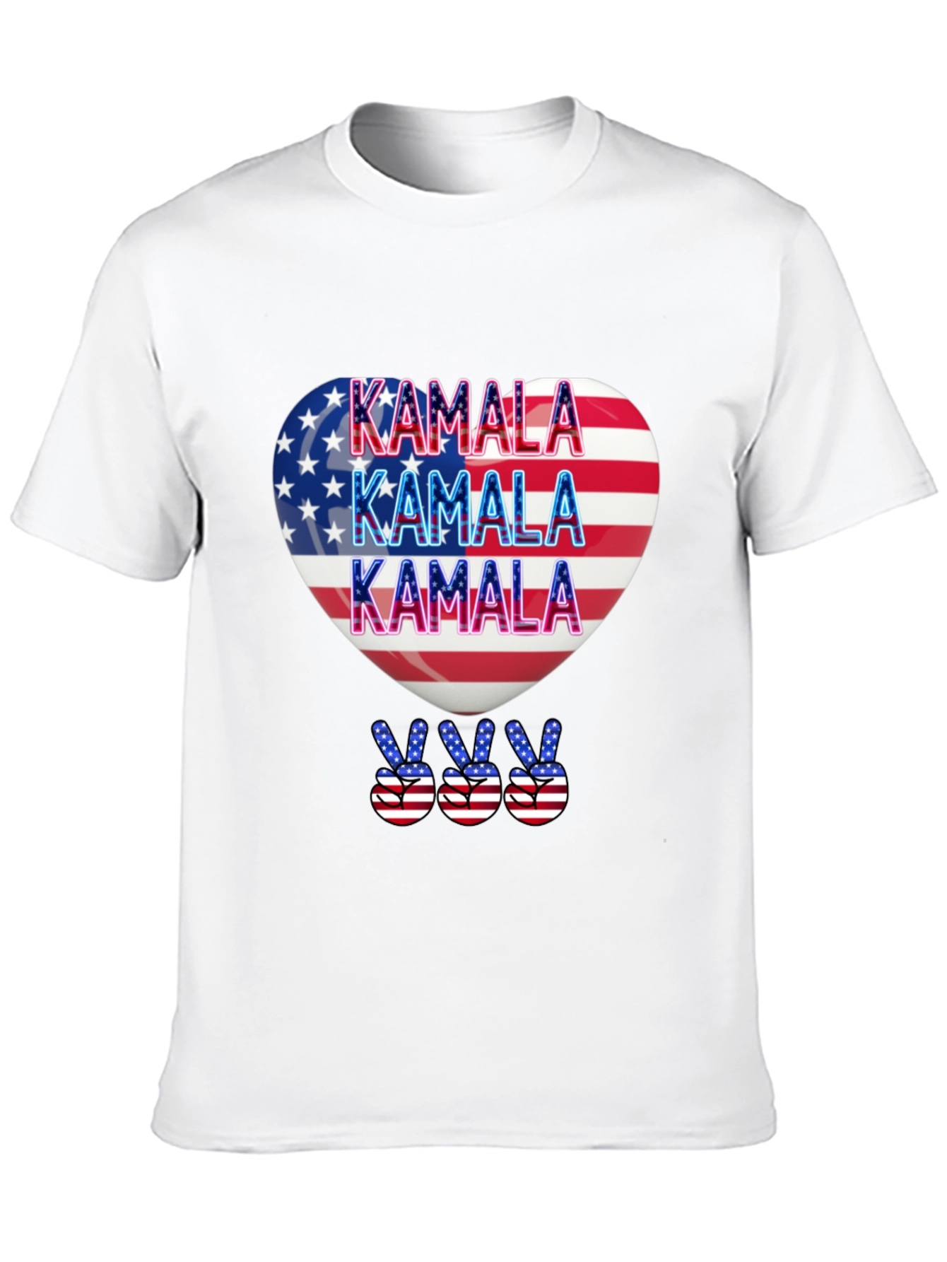 Kamala Patriotic Heart T-Shirt