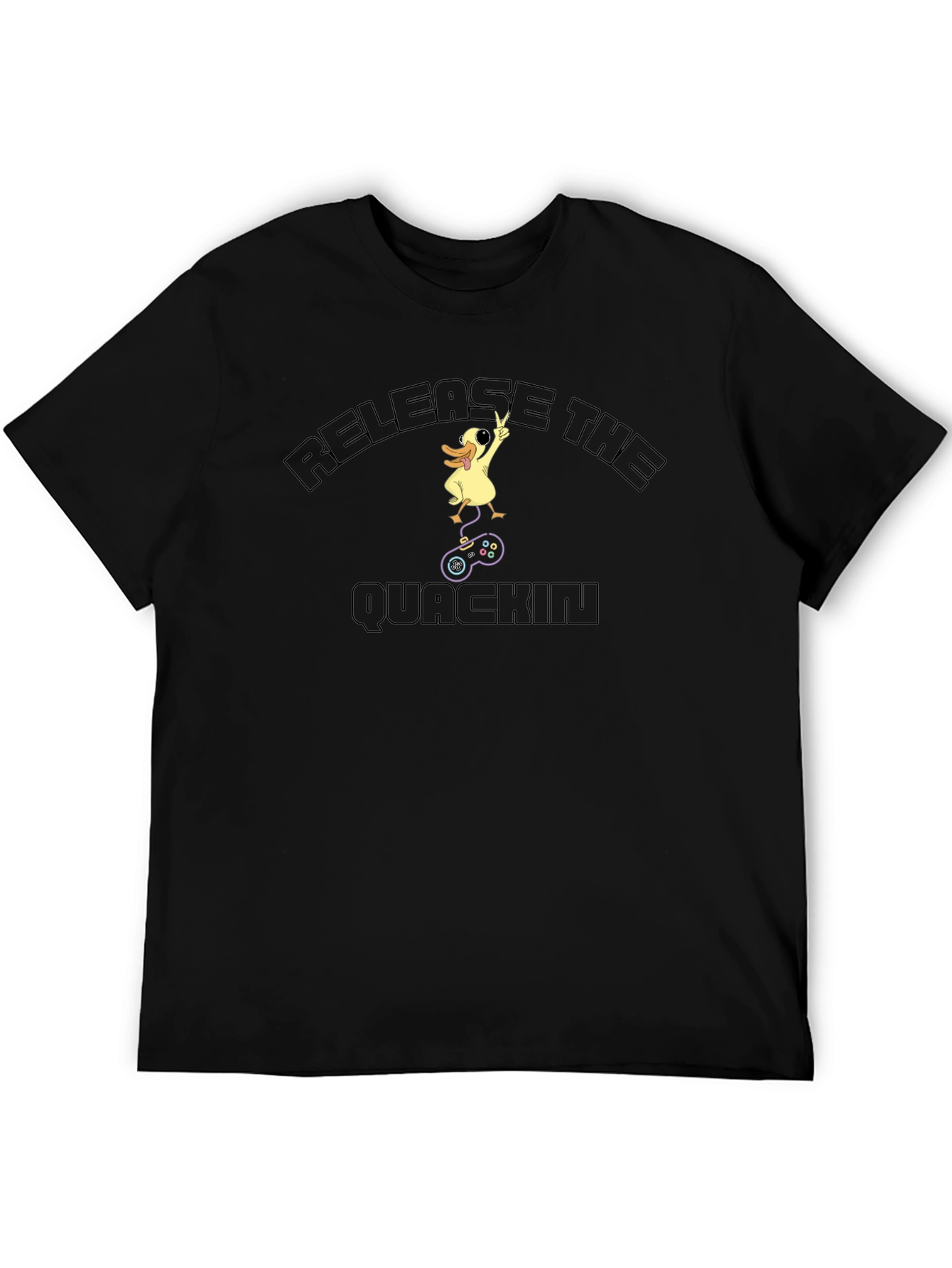 Release the Quackin Gaming T-Shirt - Funny Duck Gamer Tee