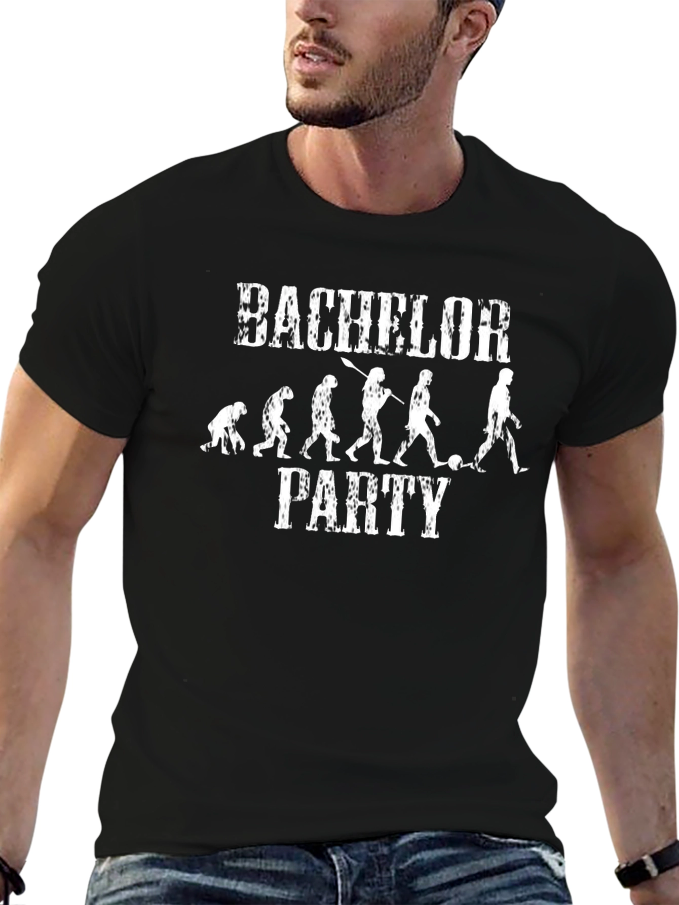 Bachelor Party Evolution Graphic T-Shirt