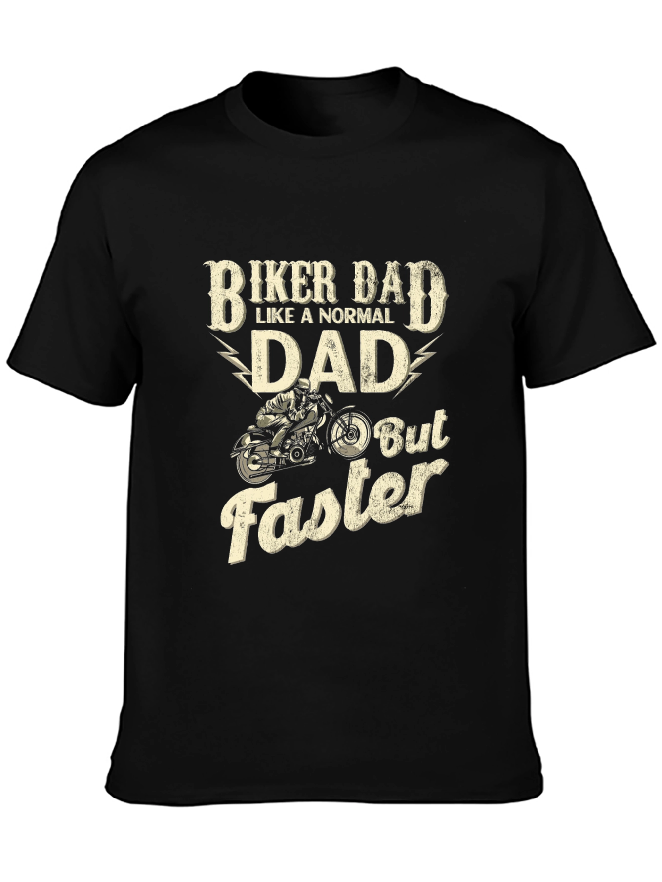 Biker Dad T-Shirt - Normal Dad But Faster Graphic Tee