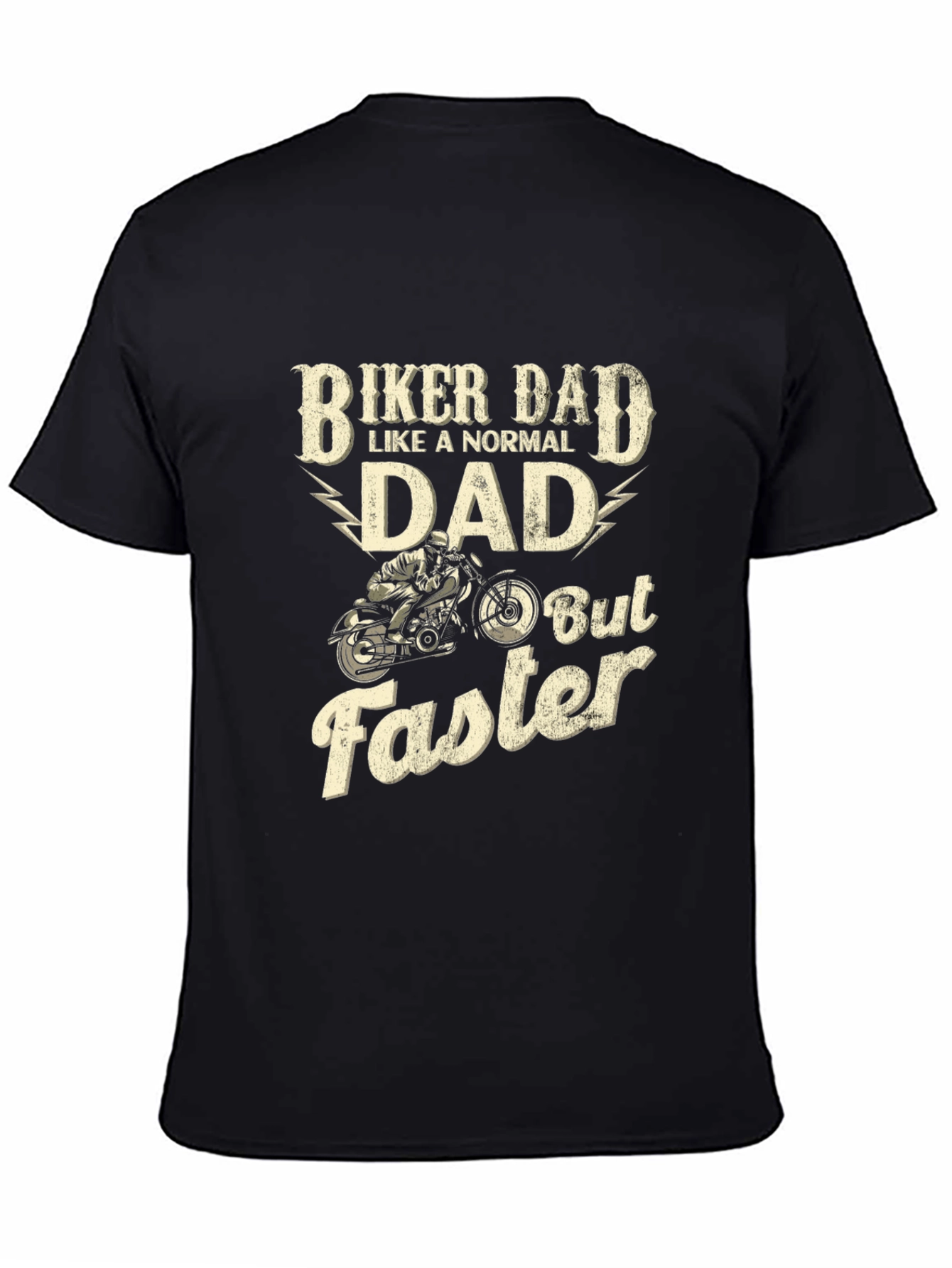 Biker Dad T-Shirt - Normal Dad But Faster Graphic Tee