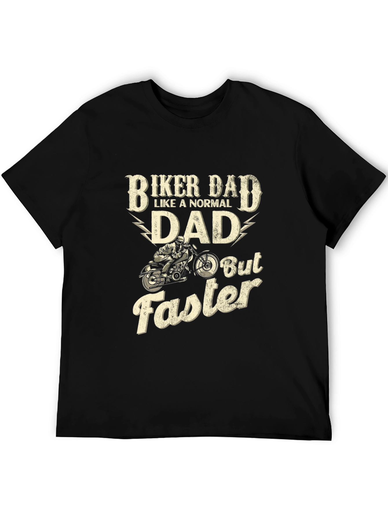 Biker Dad T-Shirt - Normal Dad But Faster Graphic Tee