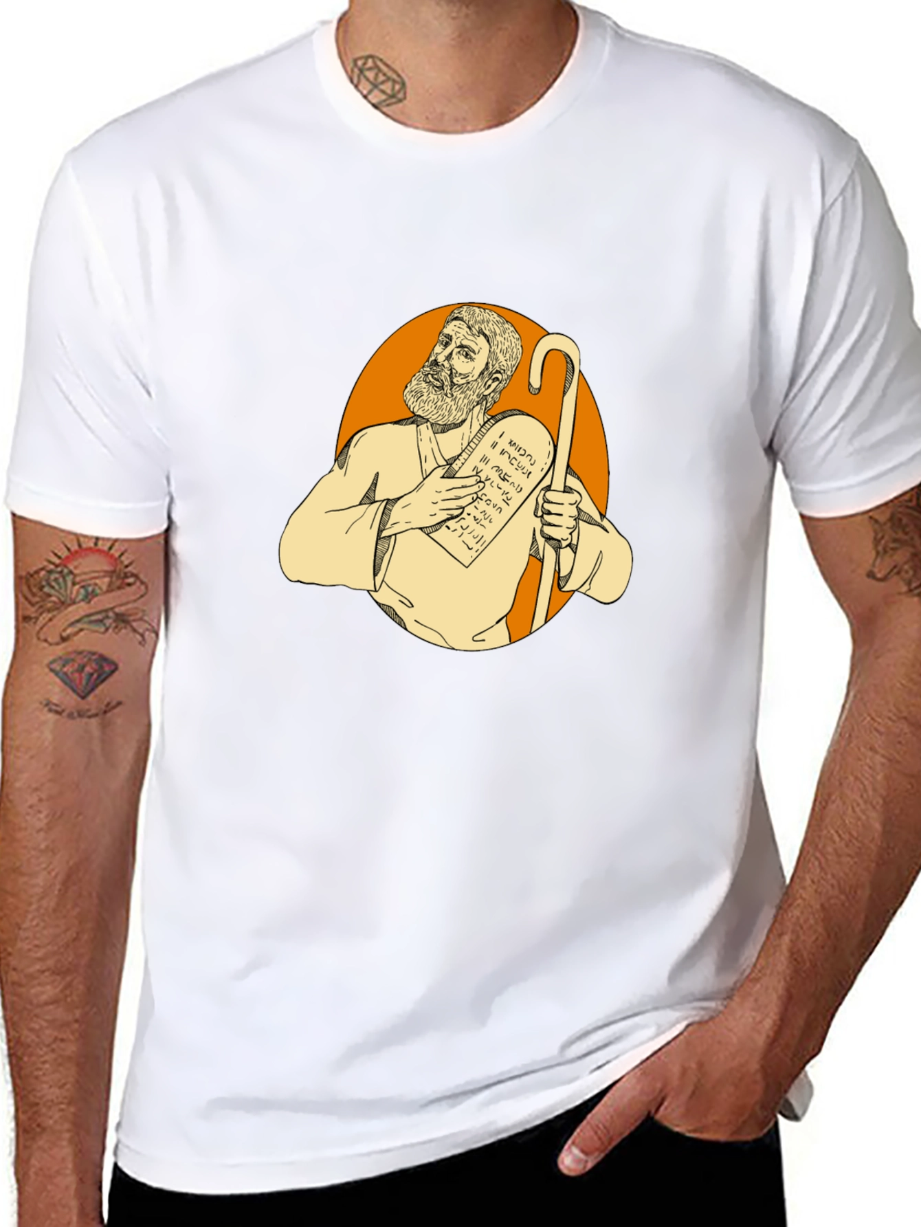 Moses Graphic T-Shirt - Biblical Humor