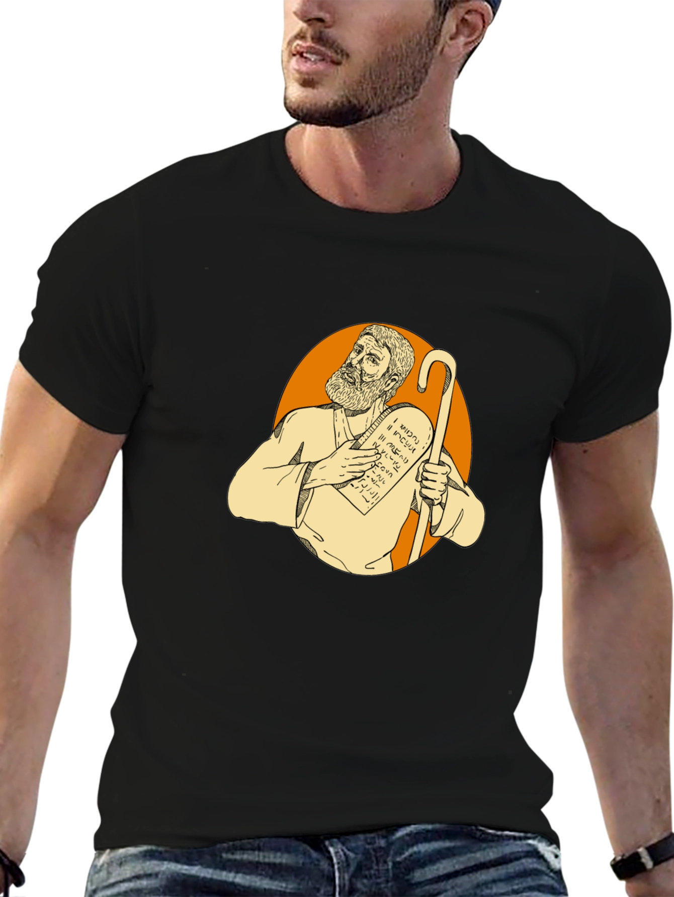 Moses Graphic T-Shirt - Biblical Humor