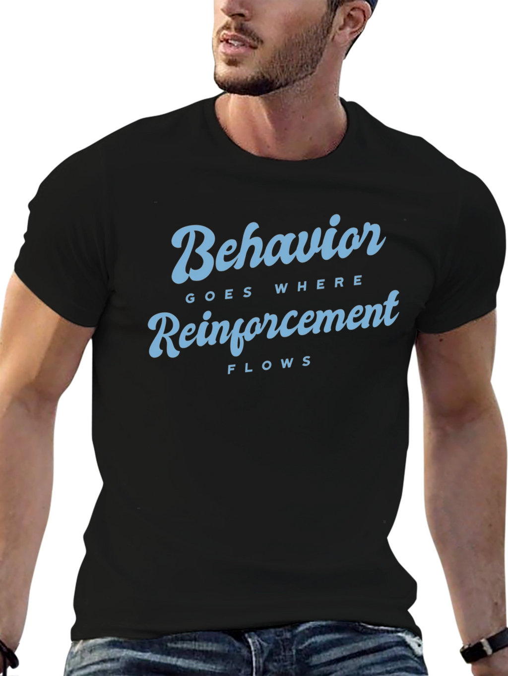 Behavior Reinforcement Flow Black T-Shirt
