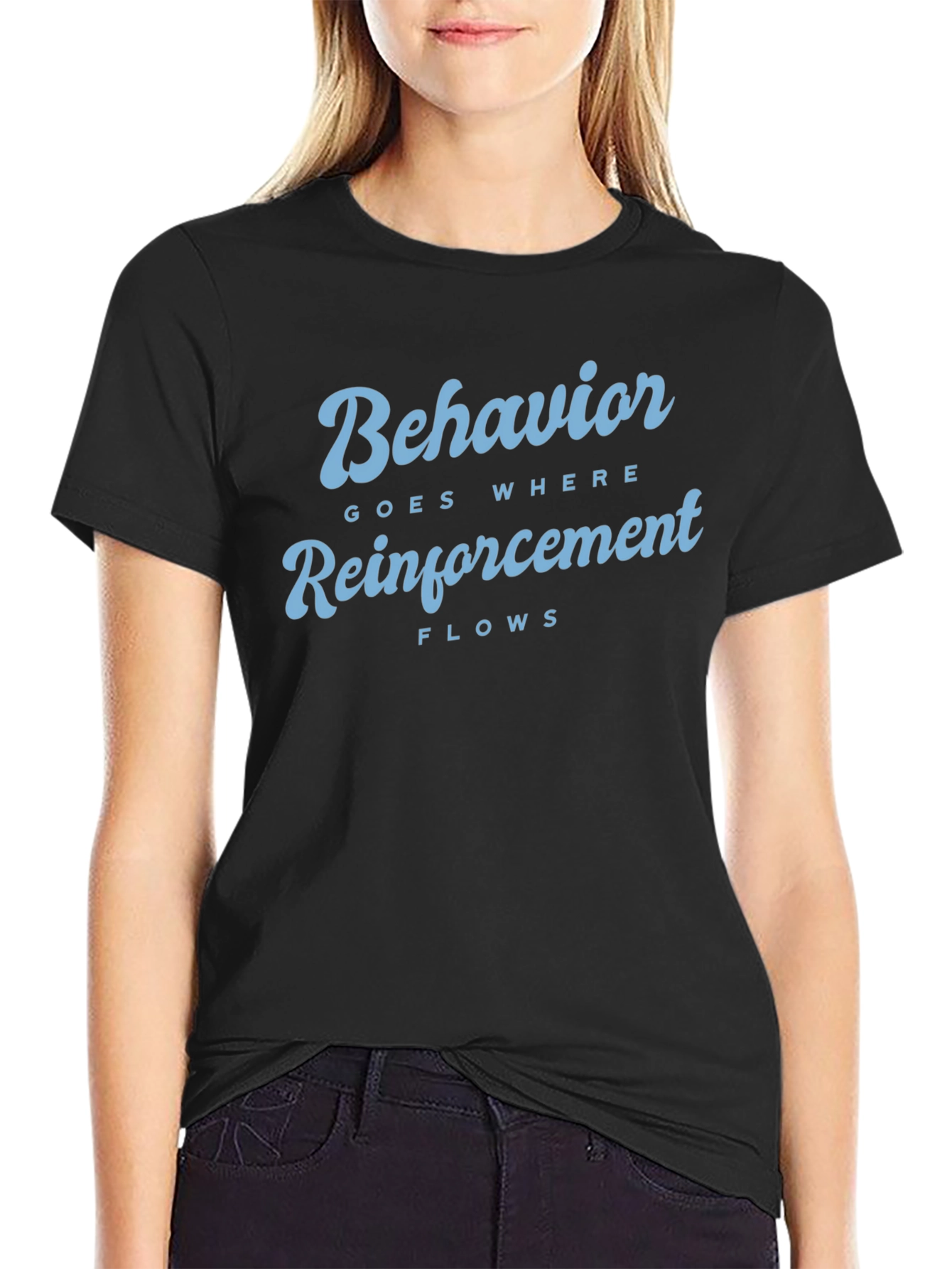Behavior Reinforcement Flow Black T-Shirt