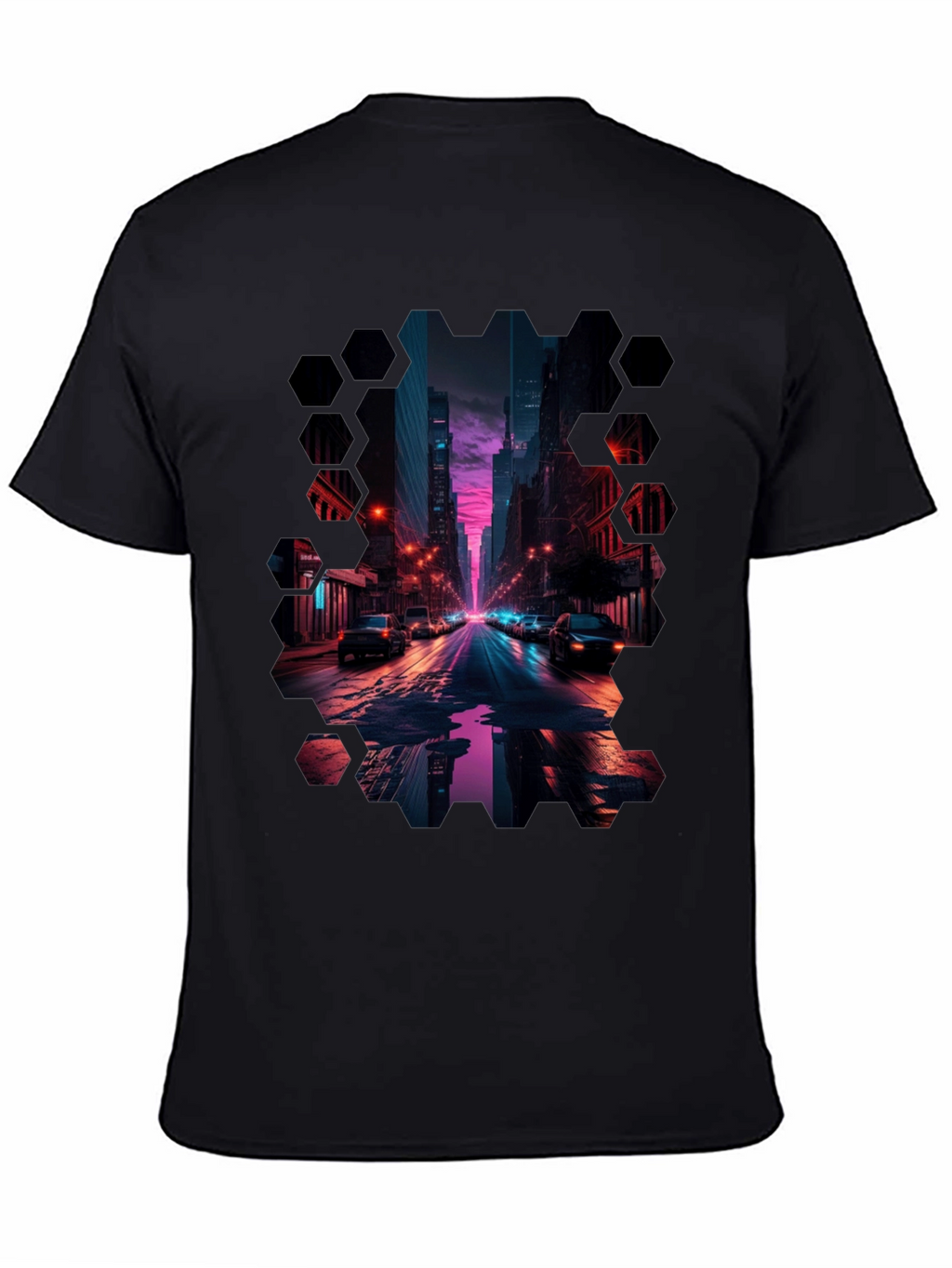 Cyberpunk Cityscape T-Shirt