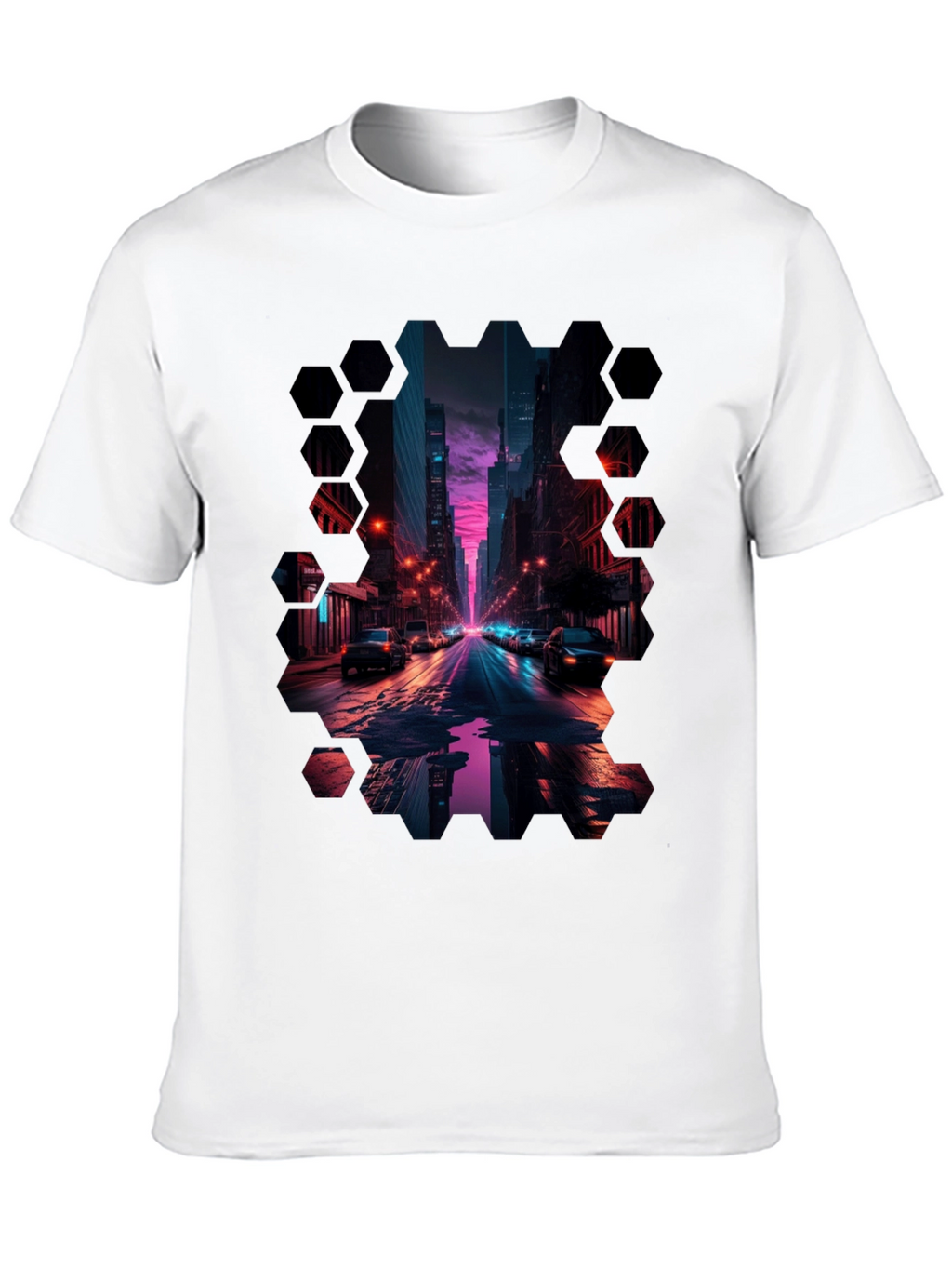 Cyberpunk Cityscape T-Shirt