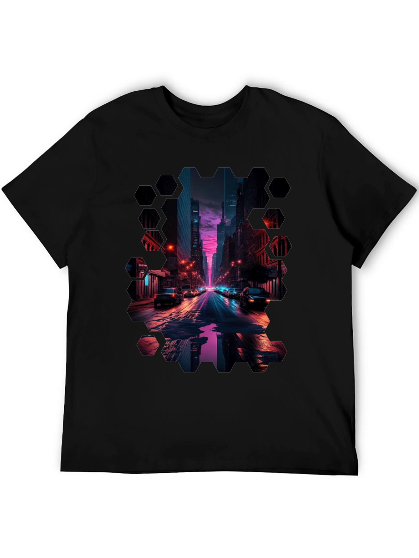 Cyberpunk Cityscape T-Shirt