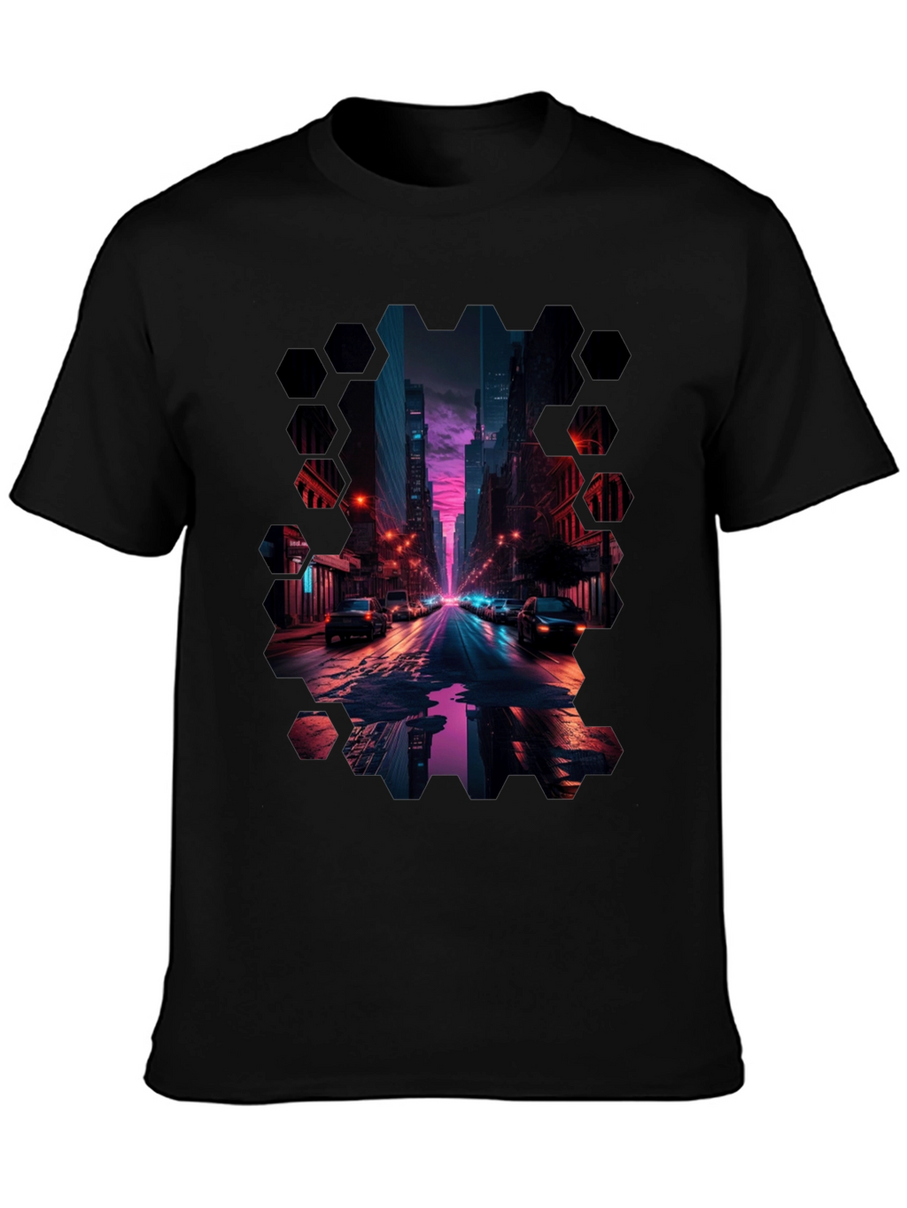 Cyberpunk Cityscape T-Shirt