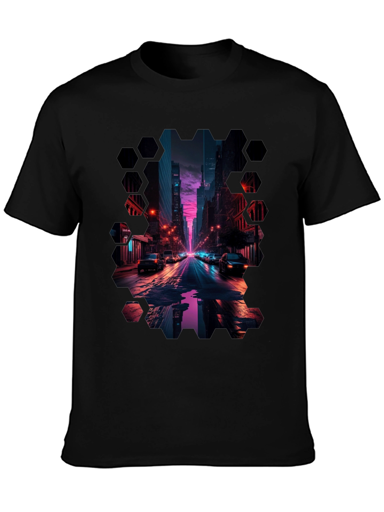 Cyberpunk Cityscape T-Shirt