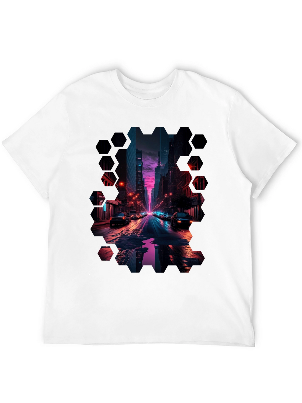 Cyberpunk Cityscape T-Shirt