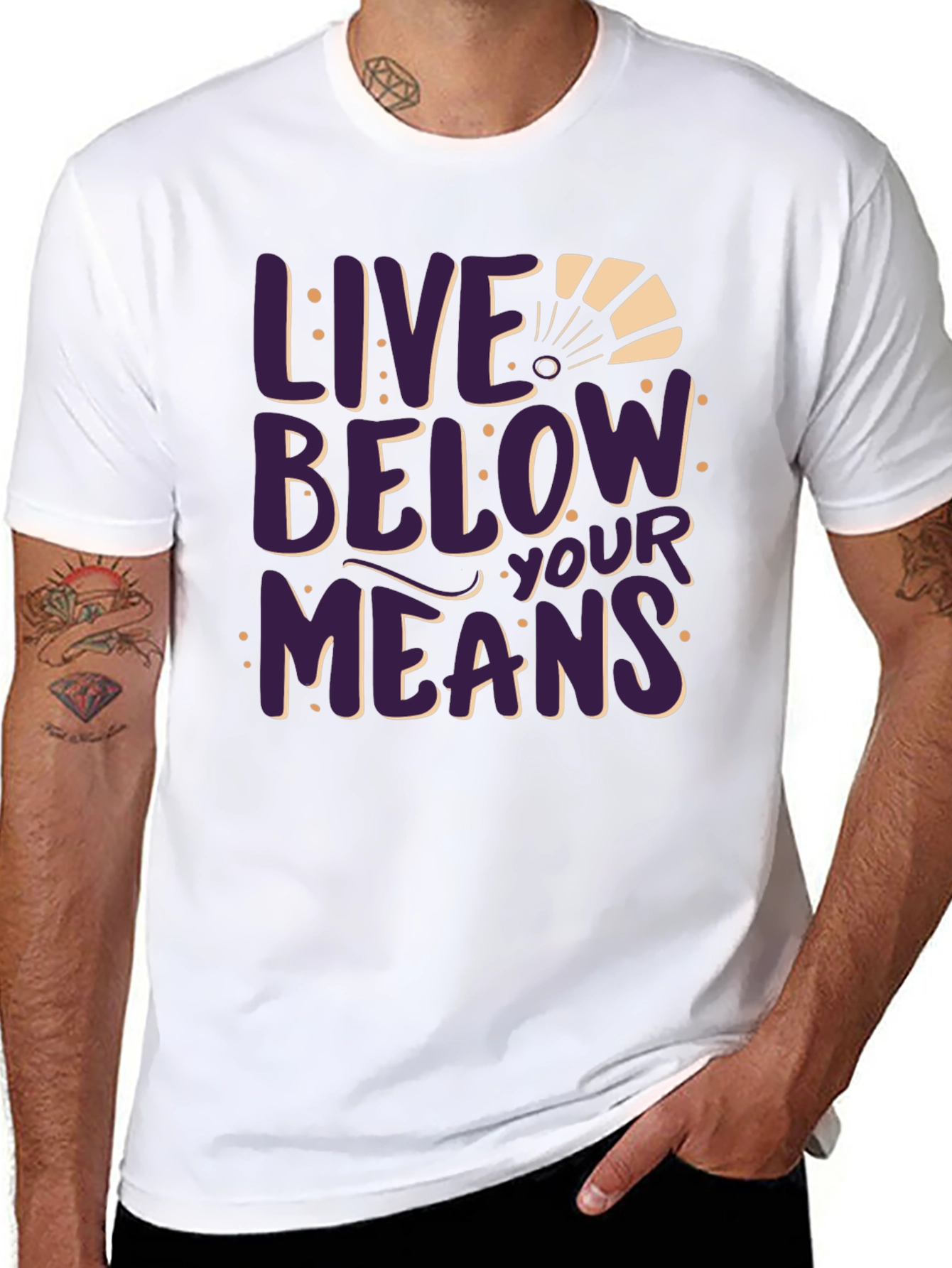 Live Below Your Means Graphic Tee