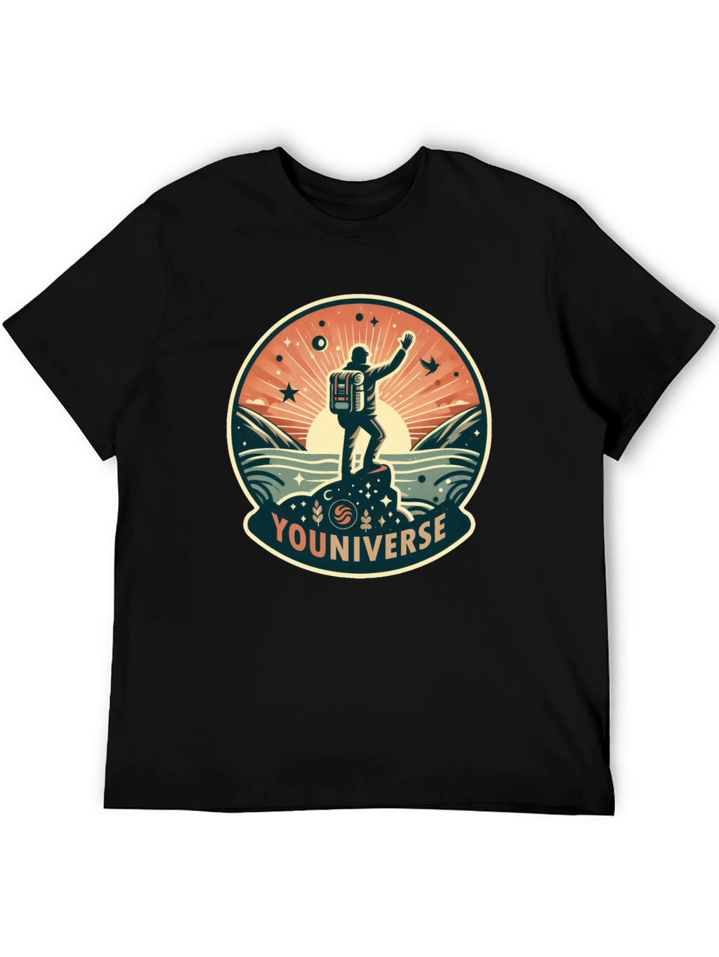 Youniverse Adventure Graphic Tee - Black