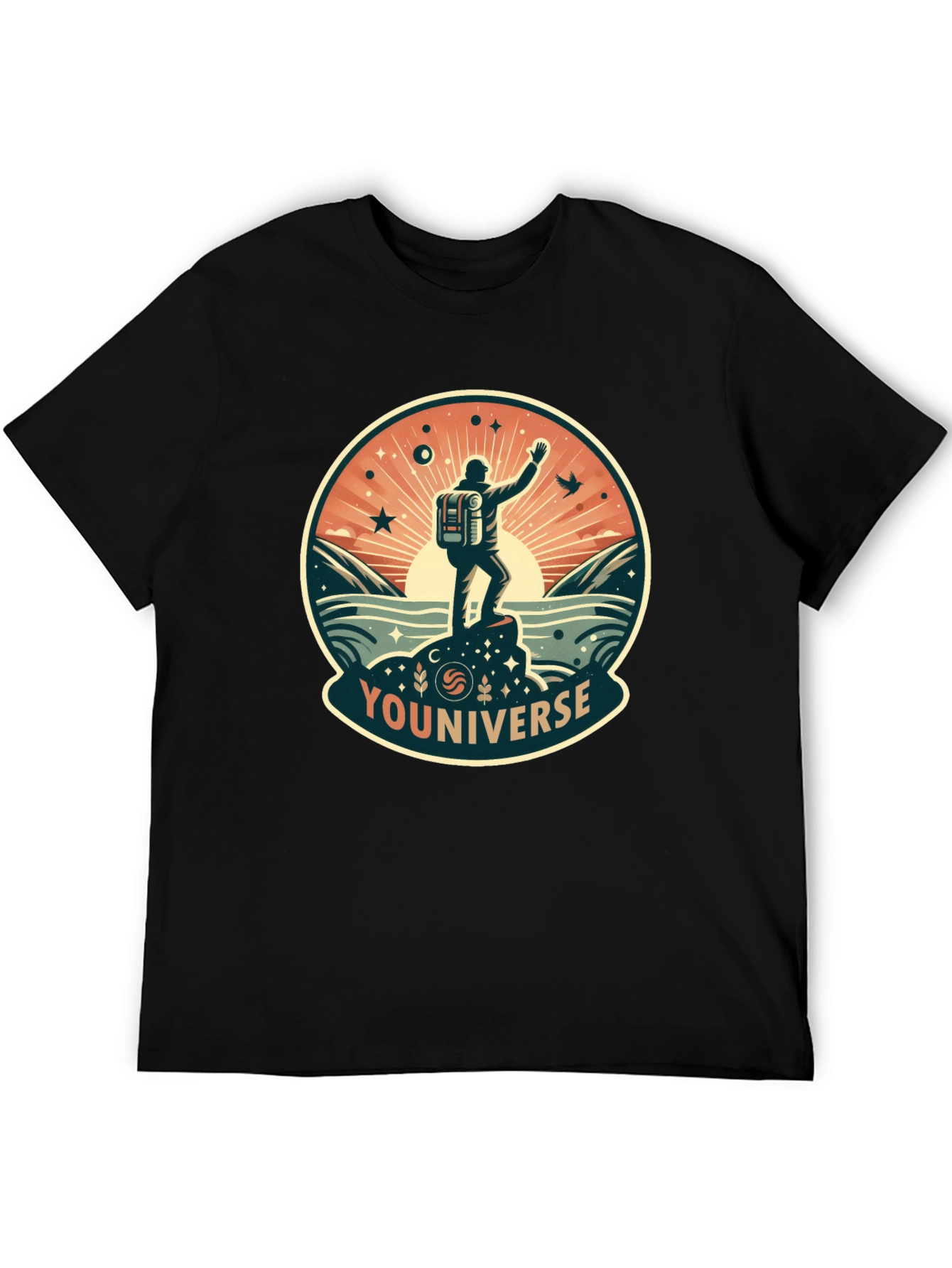 Youniverse Adventure Graphic Tee - Black