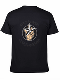 Nautical Star Graphic Black T-Shirt - Hand Holding Star