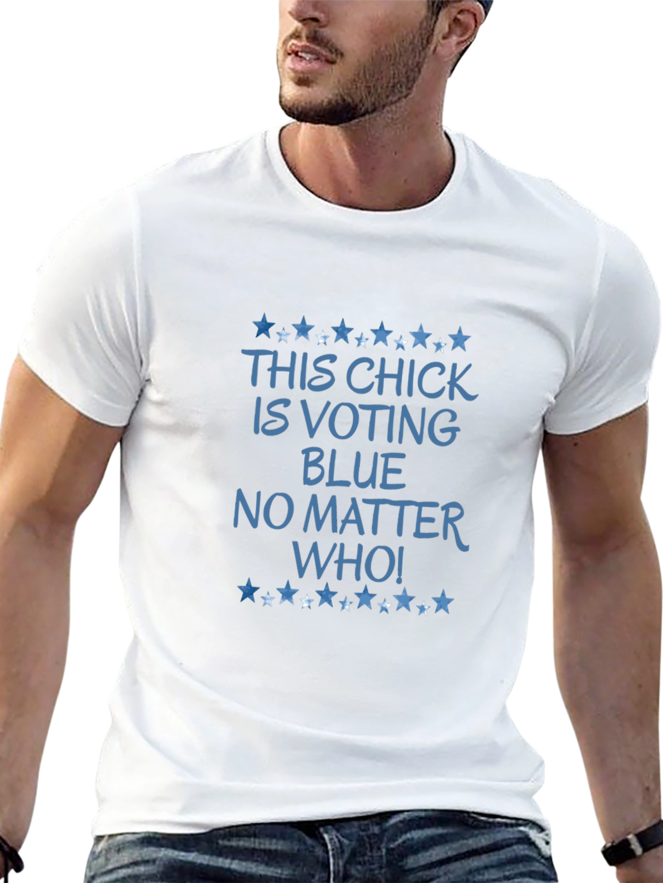 This Chick Is Voting Blue T-Shirt