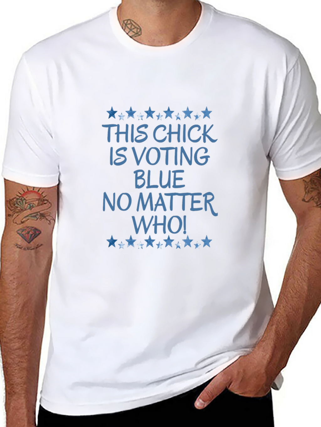This Chick Is Voting Blue T-Shirt