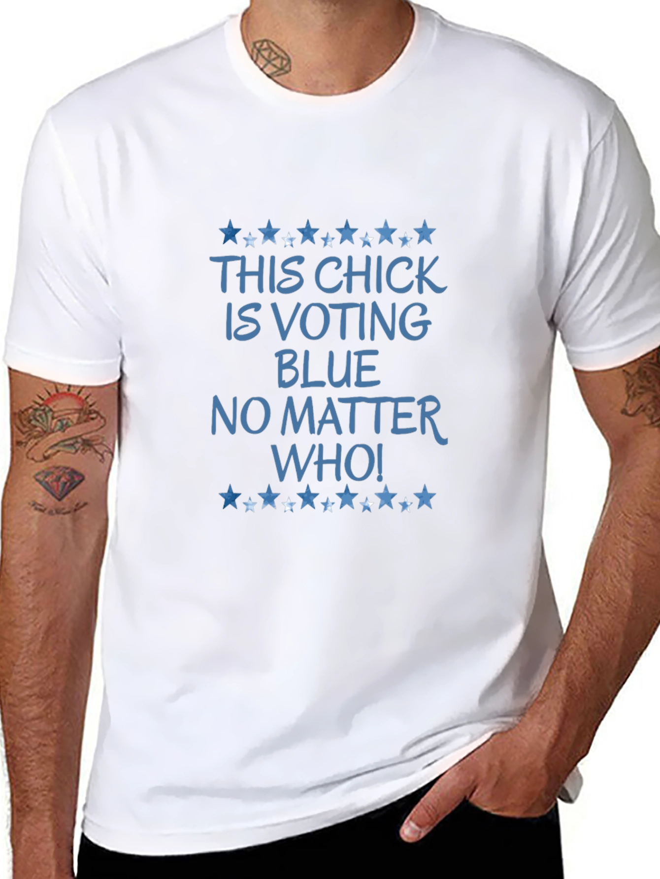 This Chick Is Voting Blue T-Shirt