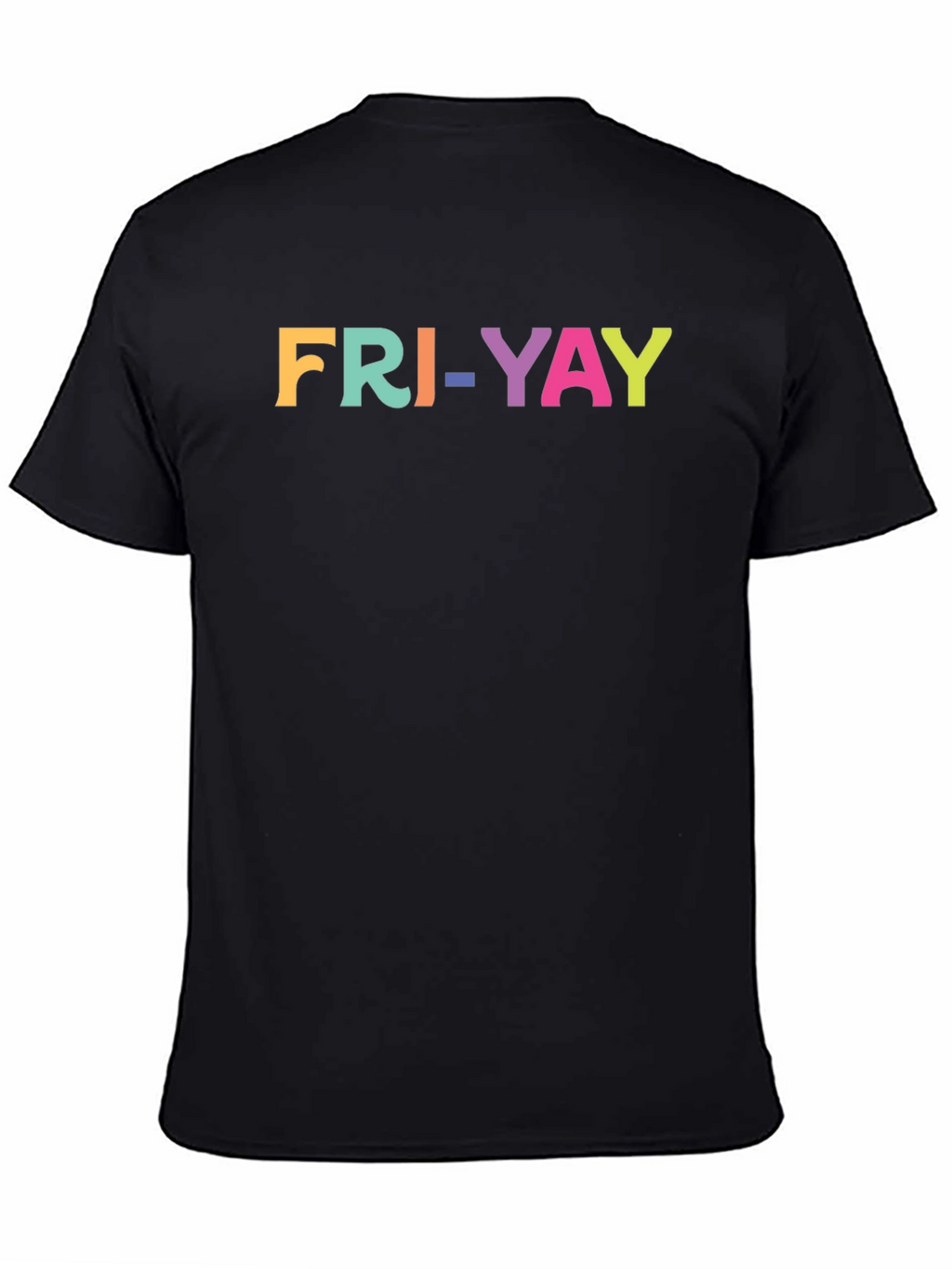 Fri-Yay Colorful Graphic T-Shirt