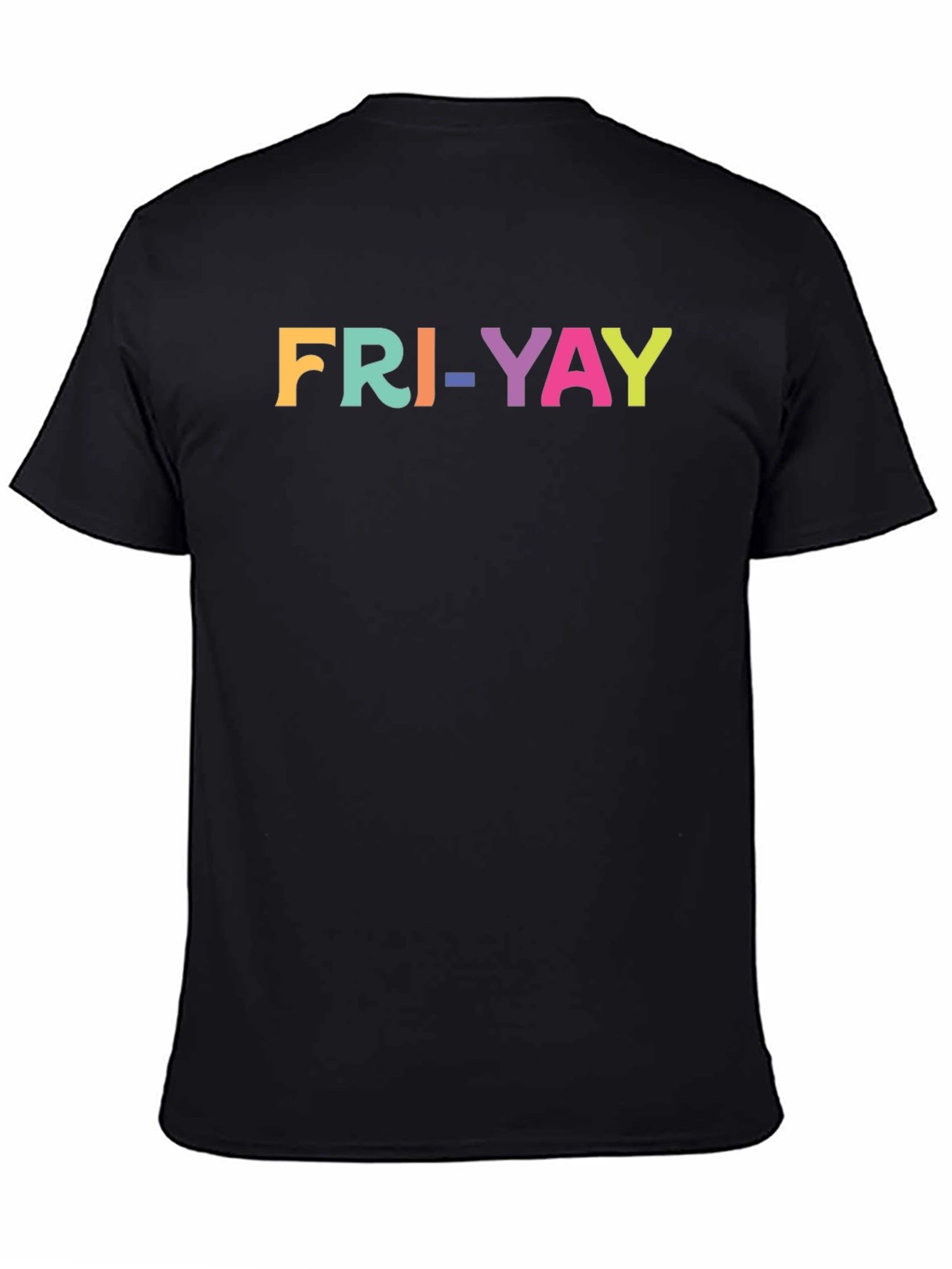 Fri-Yay Colorful Graphic T-Shirt