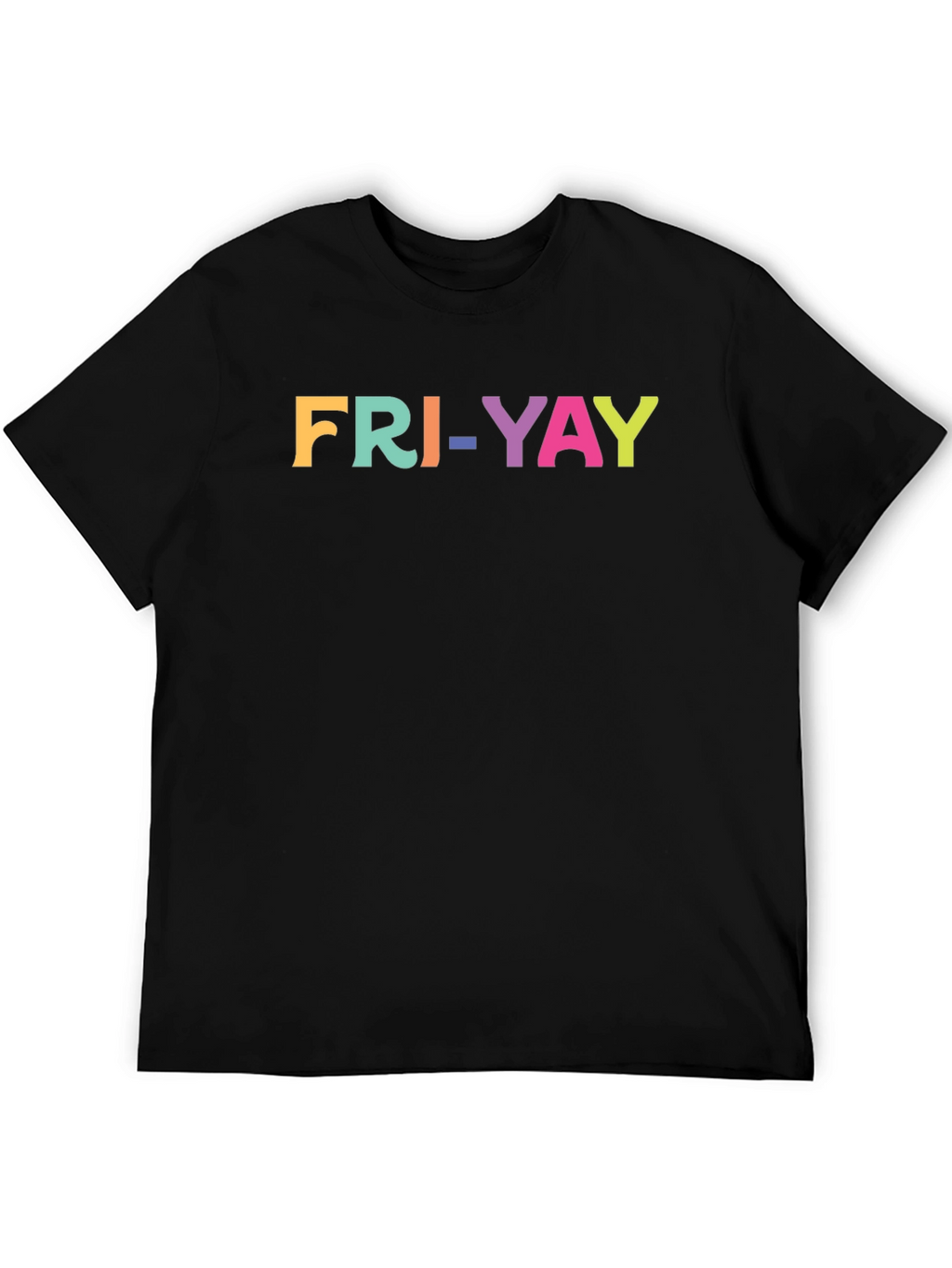 Fri-Yay Colorful Graphic T-Shirt