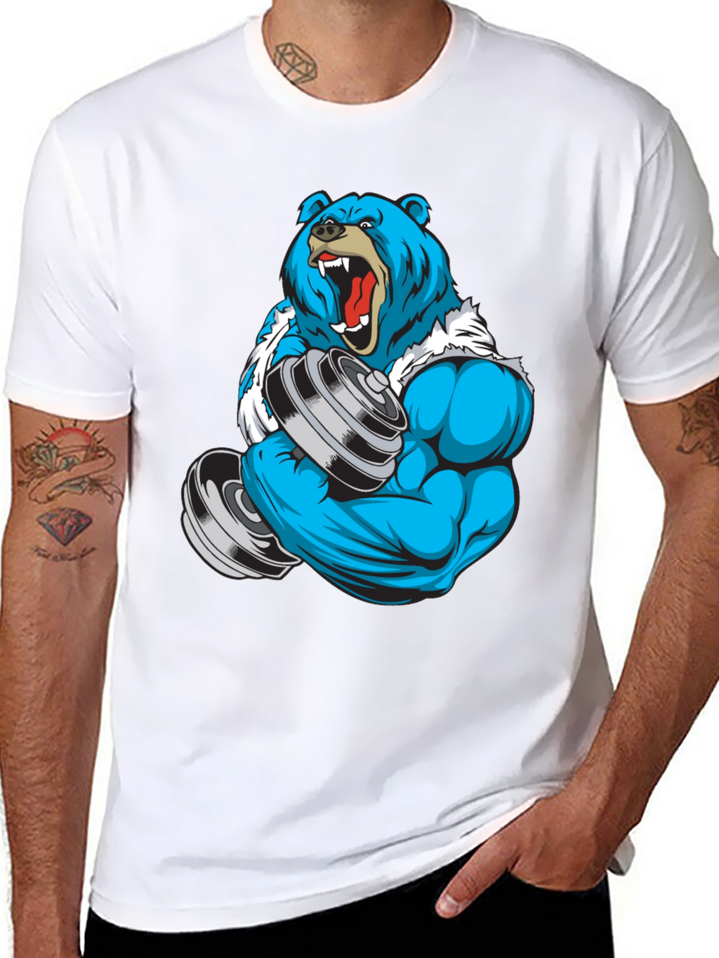 Bear Gym T-Shirt - Weightlifting Beast Mode