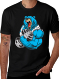 Bear Gym T-Shirt - Weightlifting Beast Mode