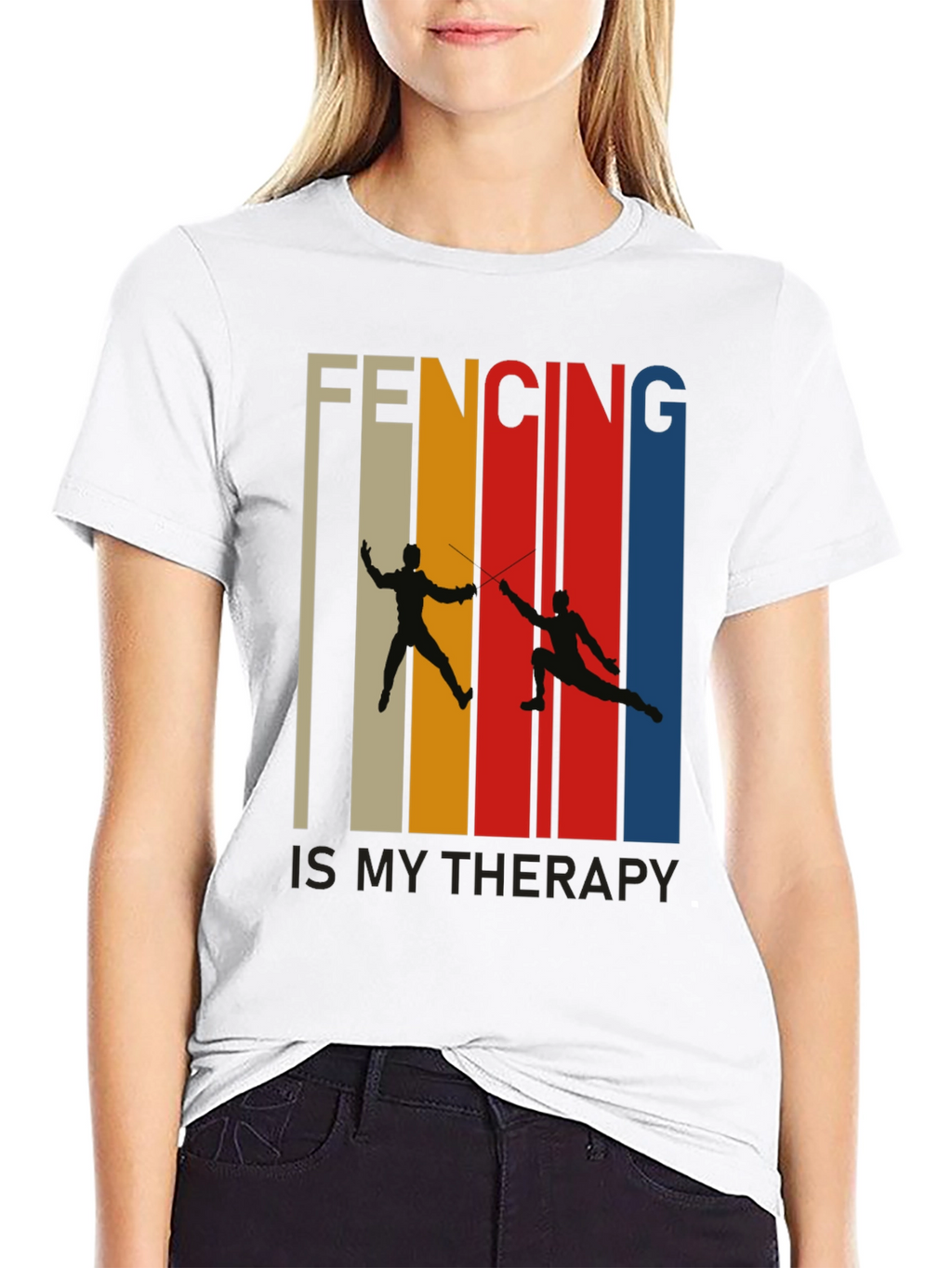 Fencing is My Therapy T-Shirt