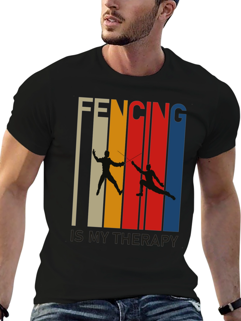 Fencing is My Therapy T-Shirt