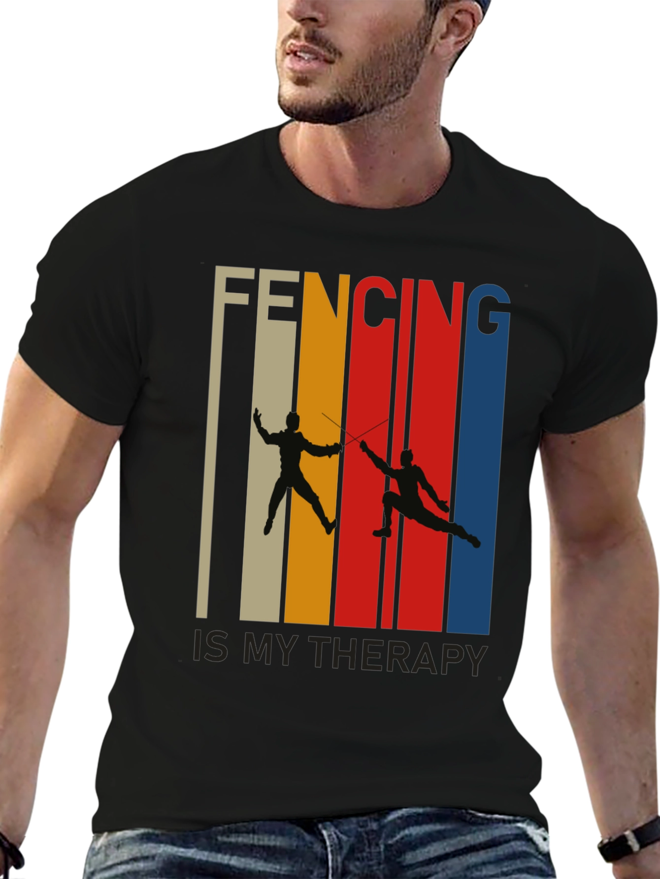 Fencing is My Therapy T-Shirt