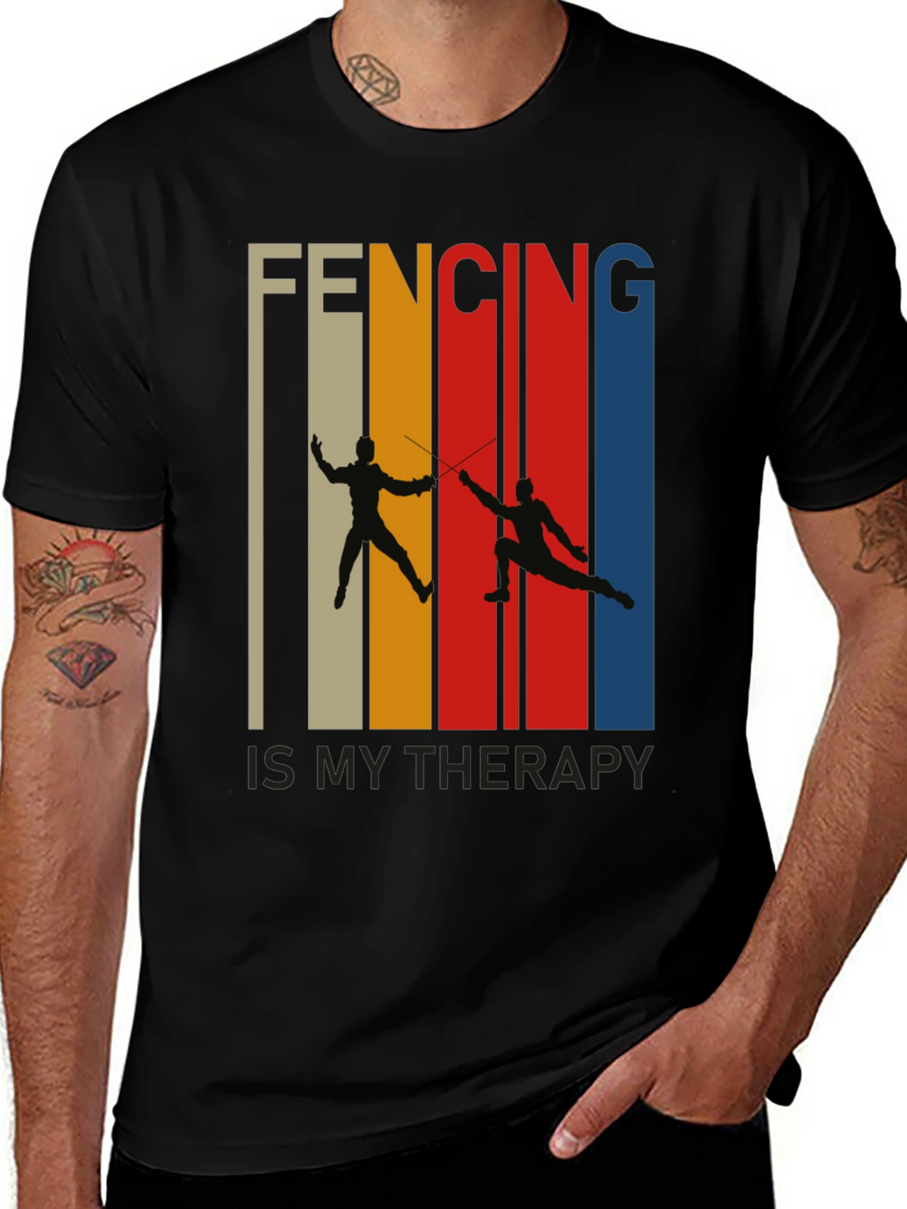 Fencing is My Therapy T-Shirt