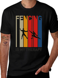 Fencing is My Therapy T-Shirt