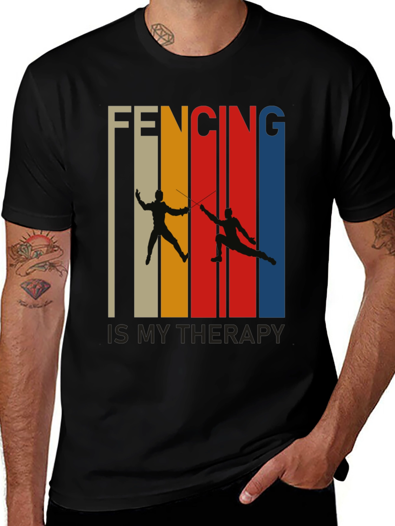 Fencing is My Therapy T-Shirt