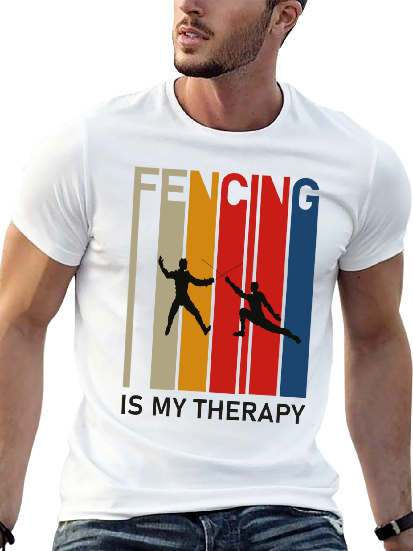 Fencing is My Therapy T-Shirt