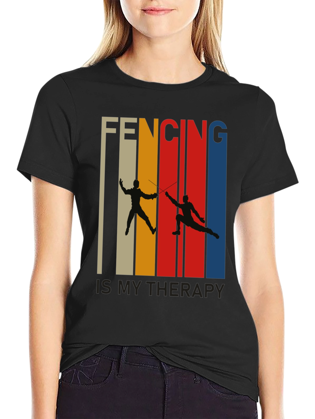 Fencing is My Therapy T-Shirt