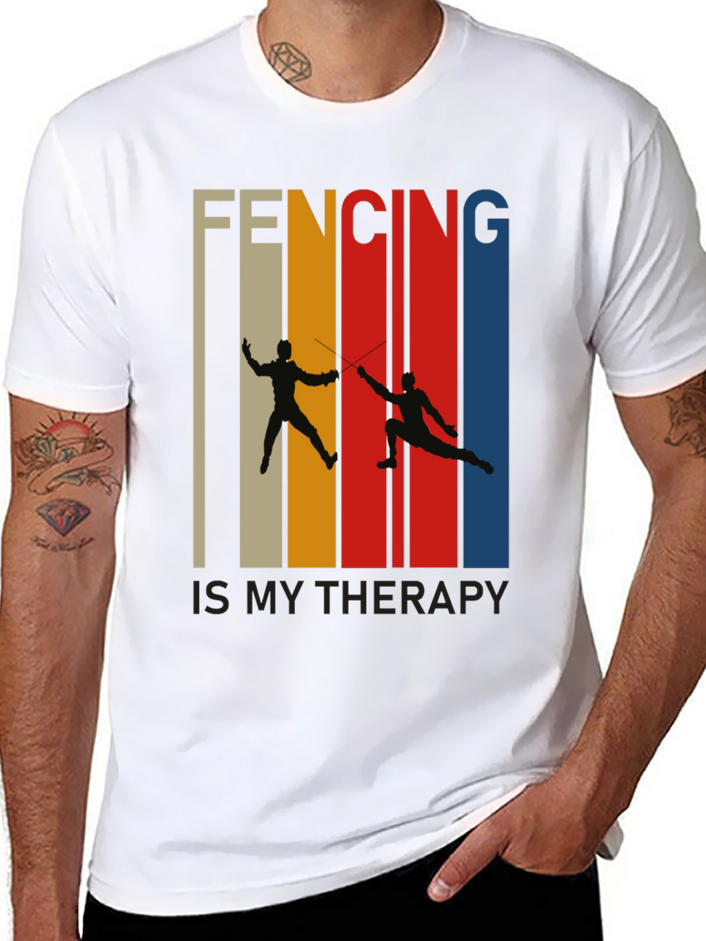 Fencing is My Therapy T-Shirt
