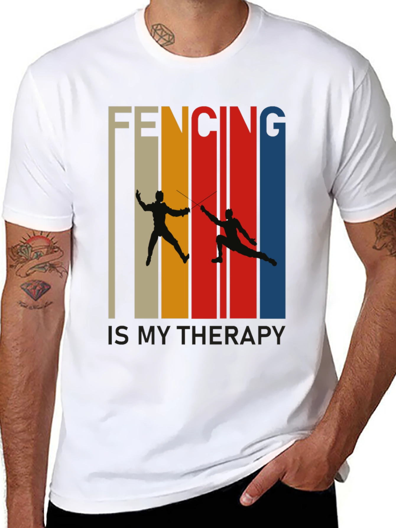 Fencing is My Therapy T-Shirt