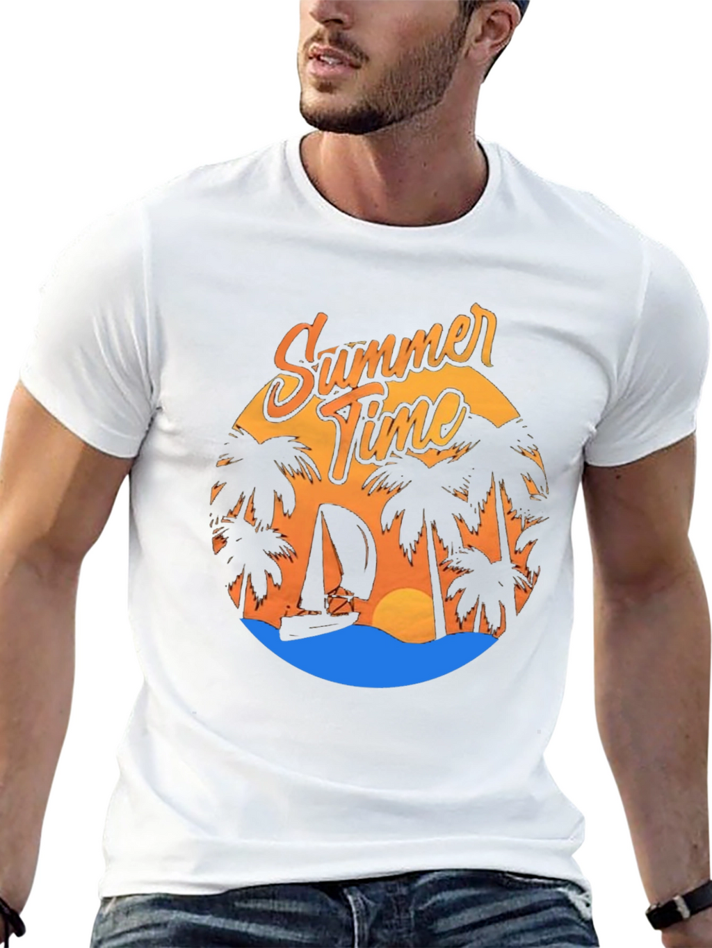 Summer Time Graphic Tee - Beach Vibes T-Shirt