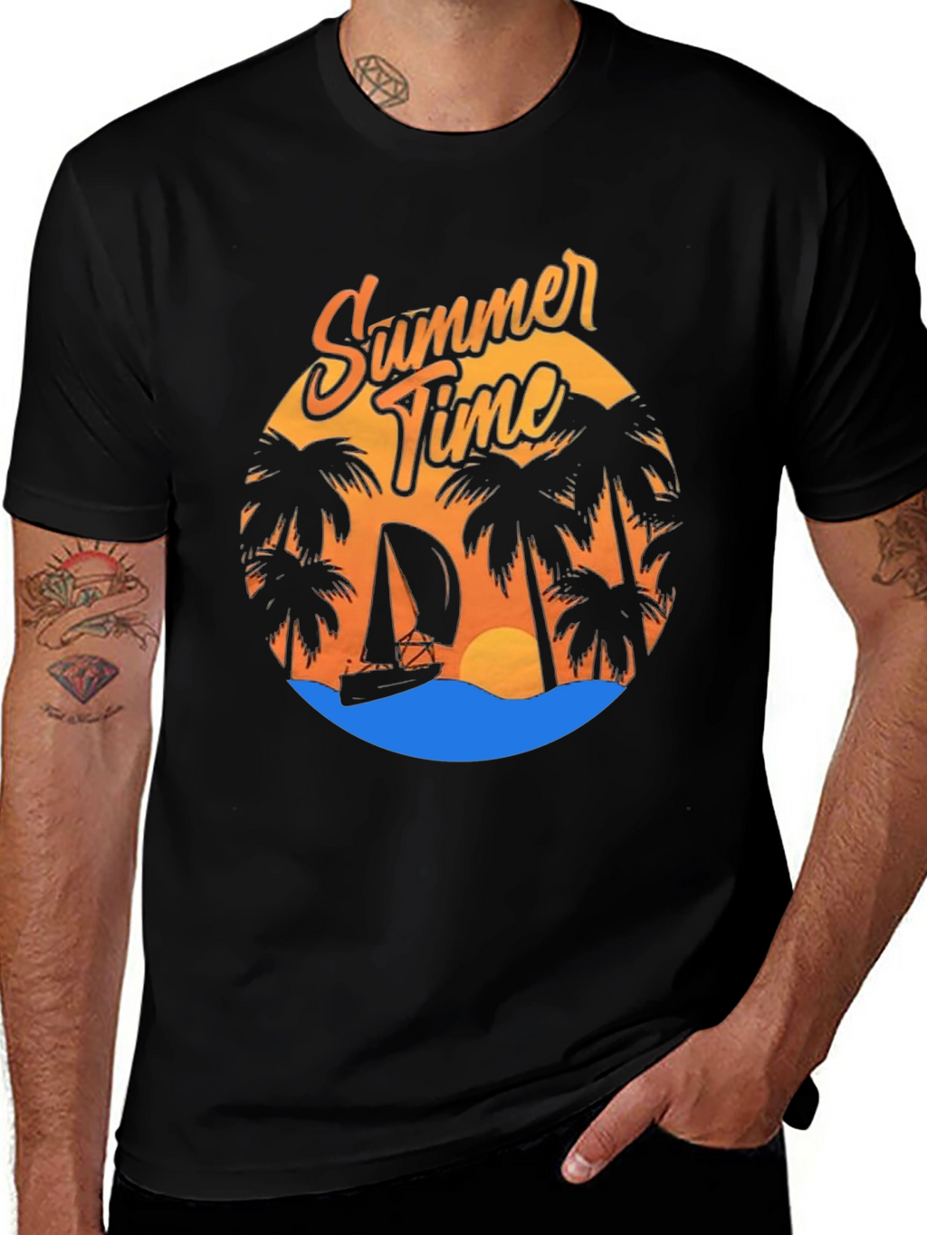 Summer Time Graphic Tee - Beach Vibes T-Shirt