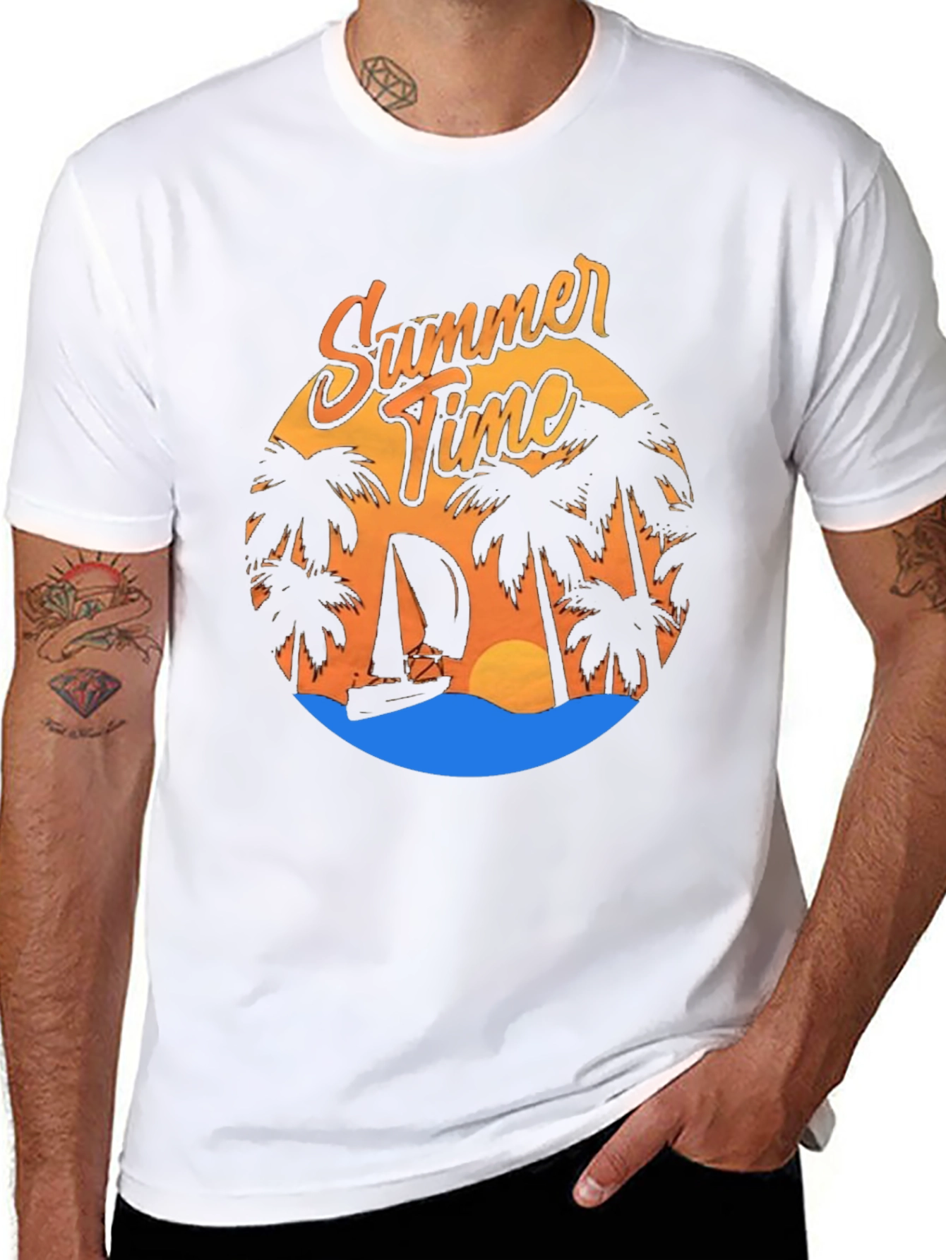 Summer Time Graphic Tee - Beach Vibes T-Shirt