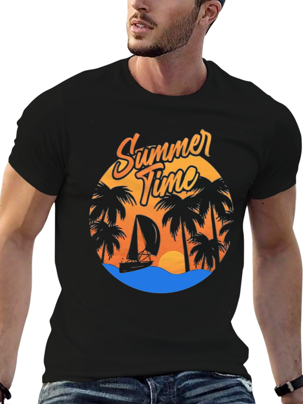 Summer Time Graphic Tee - Beach Vibes T-Shirt